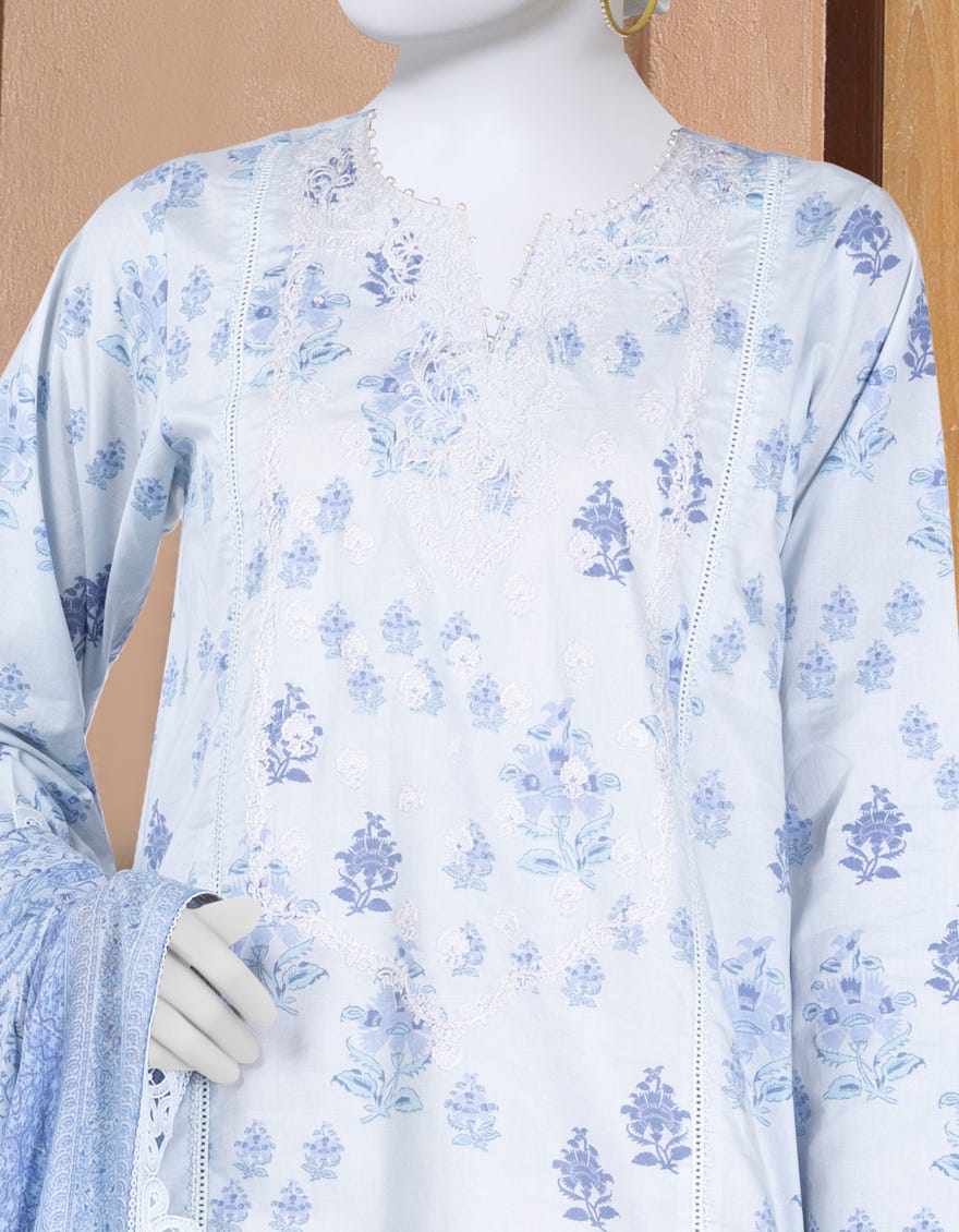 MULTICOLOR LAWN EMBROIDERED UNSTITCHED 3PC | JLAWN-S-25-3300-B