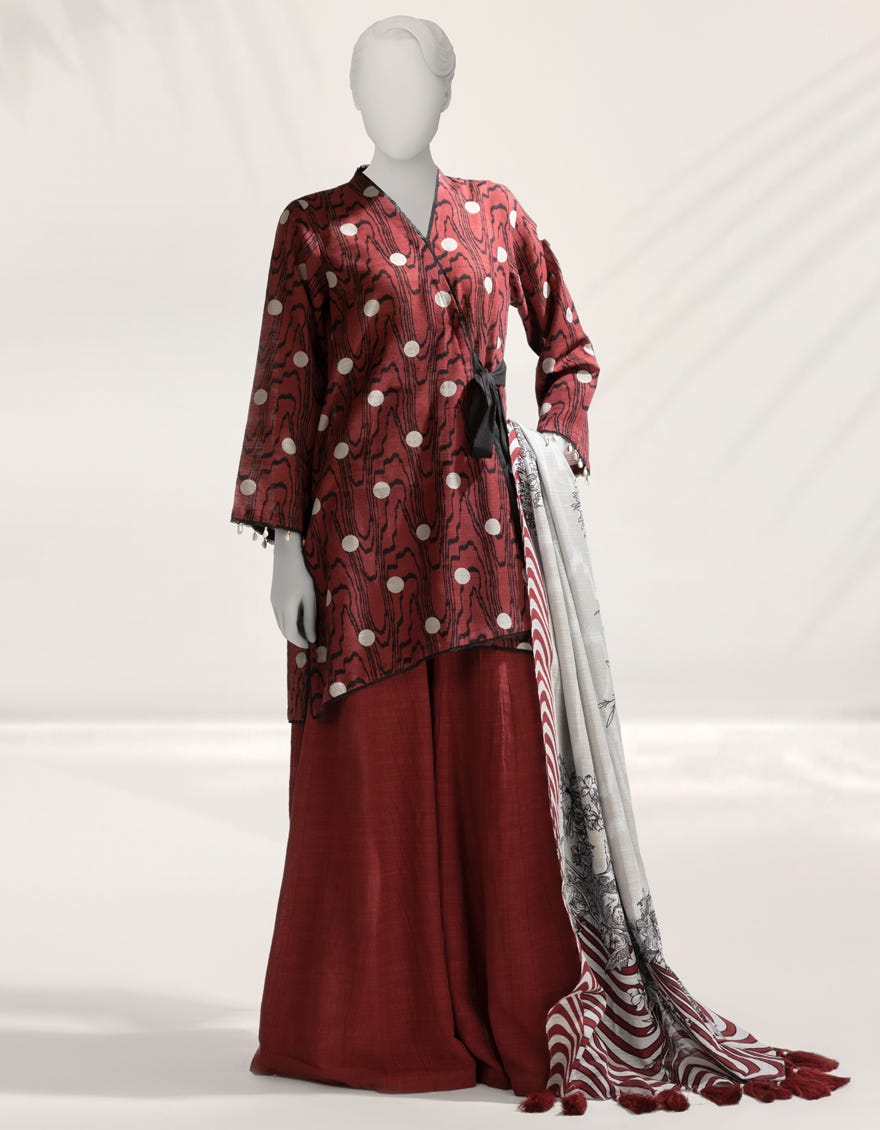 MULTICOLOR PRINTED KHADDAR UNSTITCHED 3PC