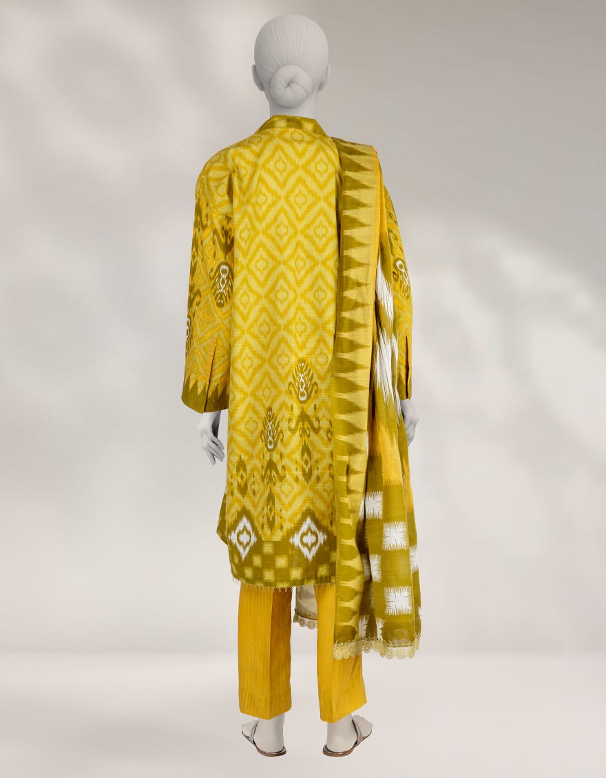 MULTICOLOR KHADDAR PRINTED UNSTITCHED 3PC