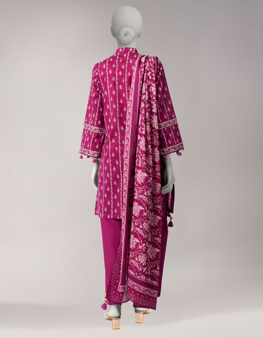 MULTICOLOR CAMBRIC PRINTED UNSTITCHED 3PC