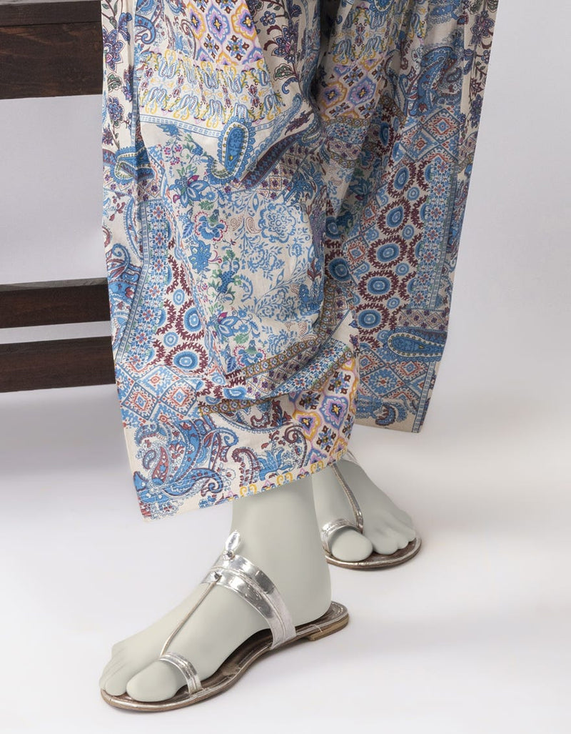 MULTICOLOR LAWN PRINTED SHALWAR
