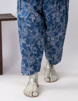 BLUE LAWN PRINTED SHALWAR