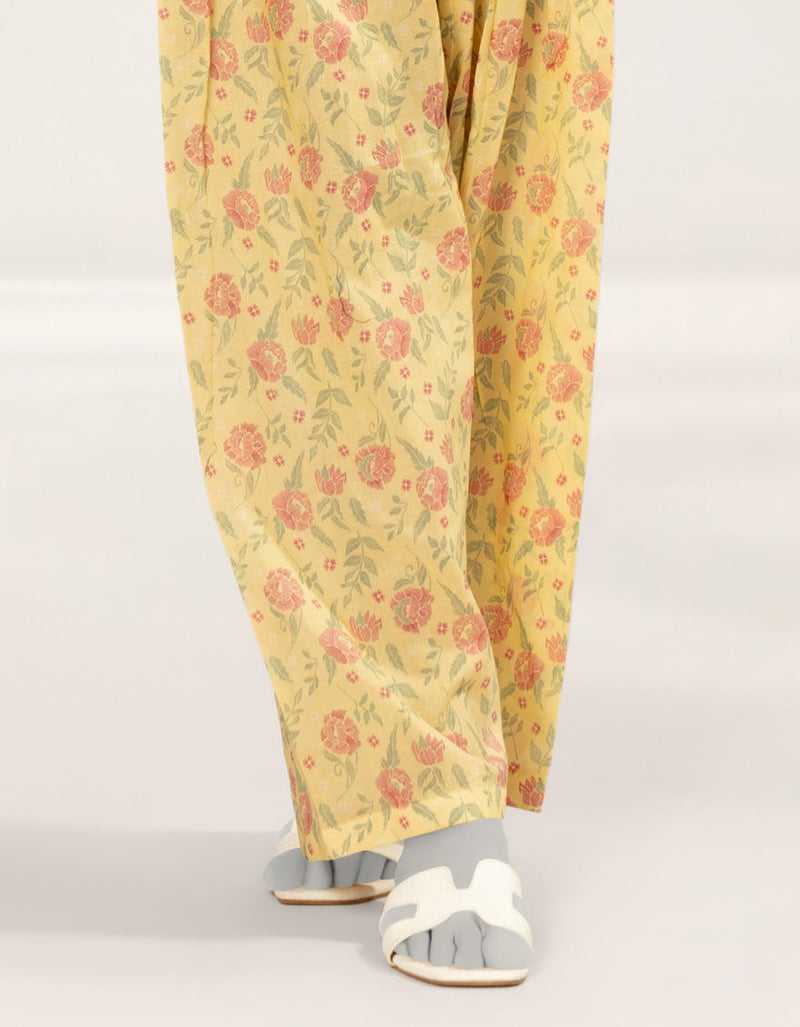 LEMON PRINTED LAWN SHALWAR
