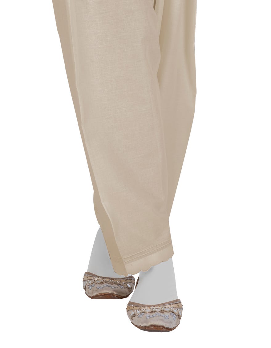 BEIGE LAWN BASIC SHALWAR | JLSH-25-8001-D