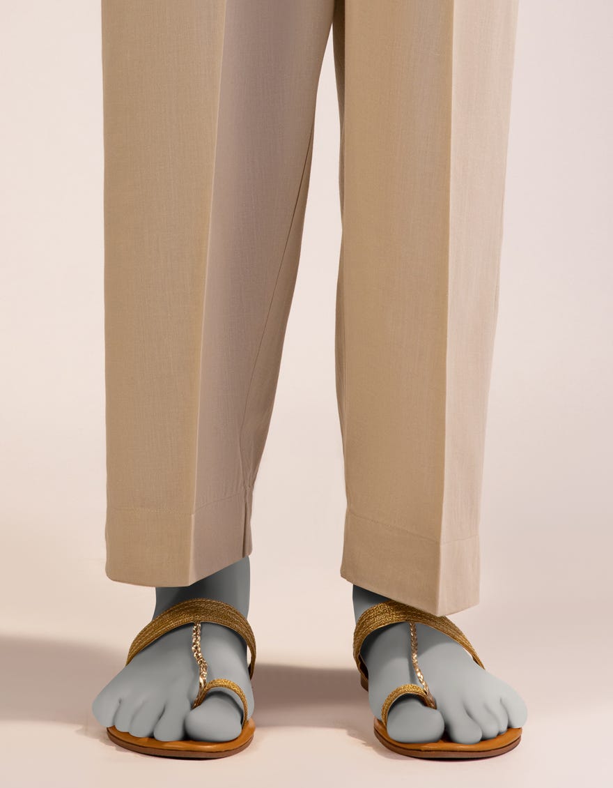GREY LAWN TROUSERS