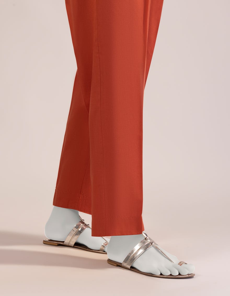 BROWN LAWN TROUSERS
