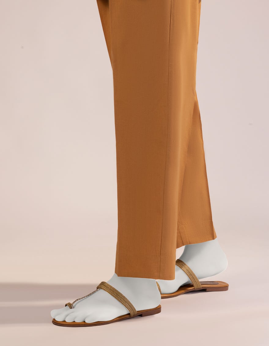 MUSTARD LAWN TROUSERS