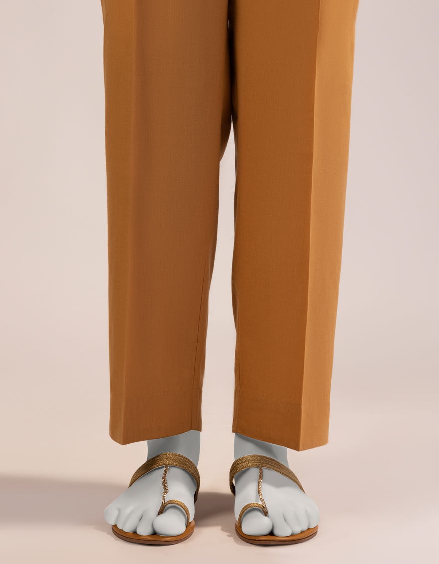 MUSTARD LAWN TROUSERS