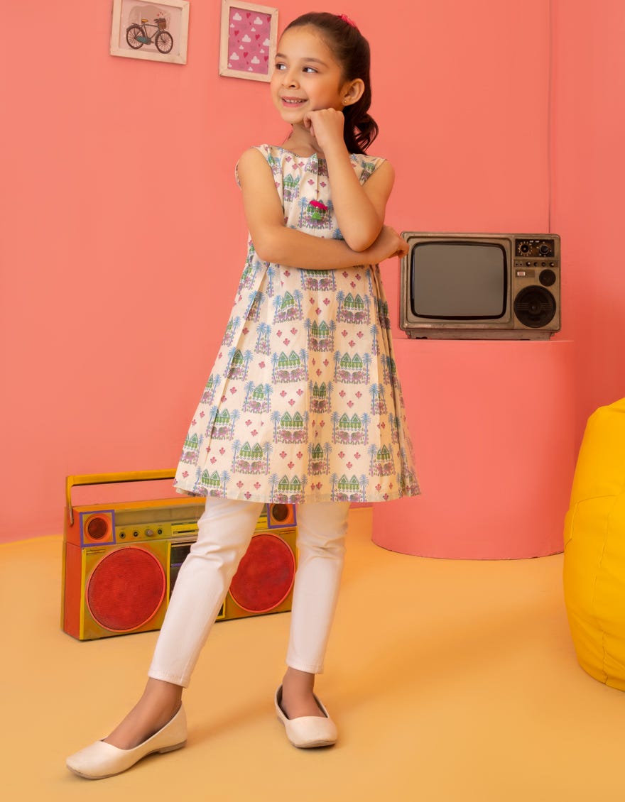 Off White Lawn Kurti | Jglk-S-23-2500