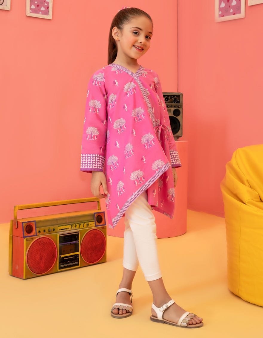 Pink Lawn Kurti | Jglk-S-23-2502