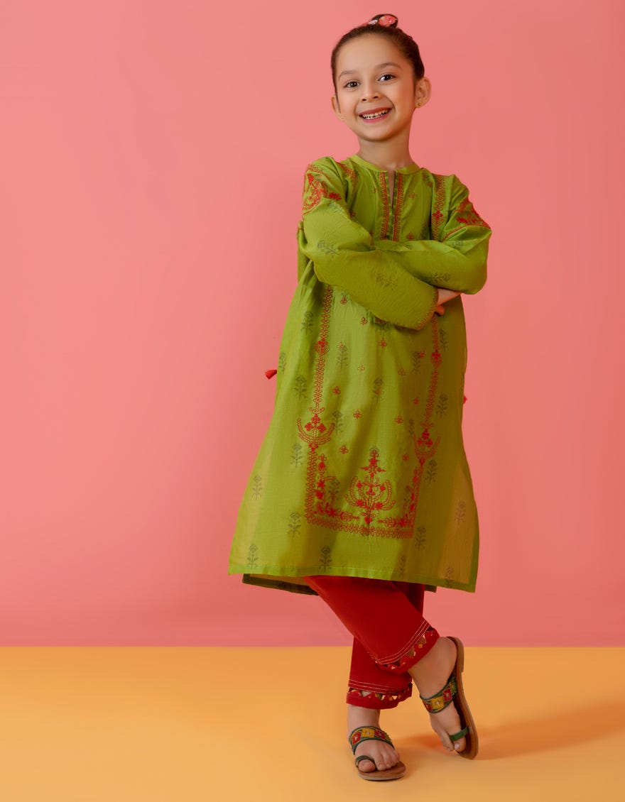 Green Lawn Kurti | Jglk-S-23-2509