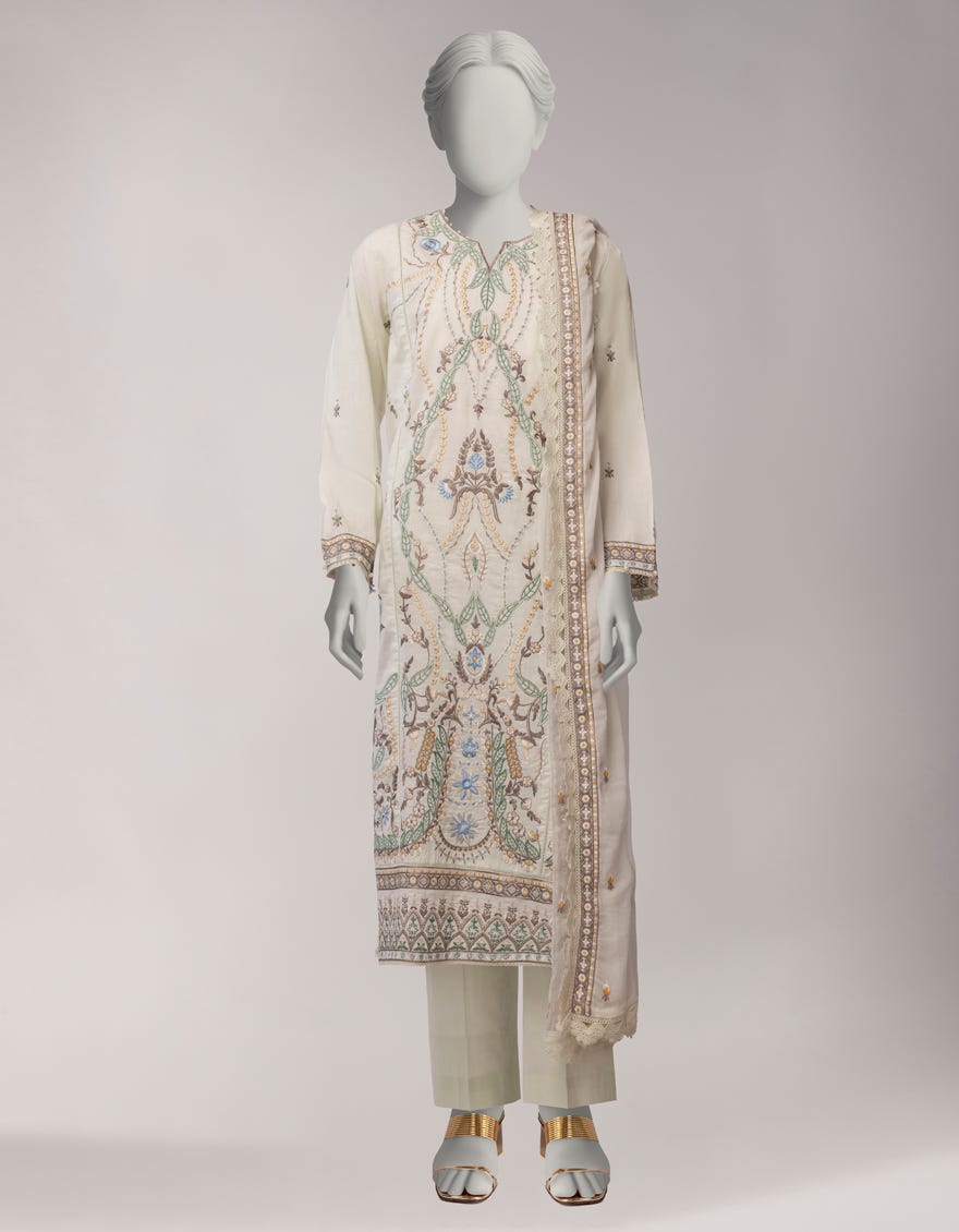 GREEN LAWN EMBROIDERED UNSTITCHED 3PC