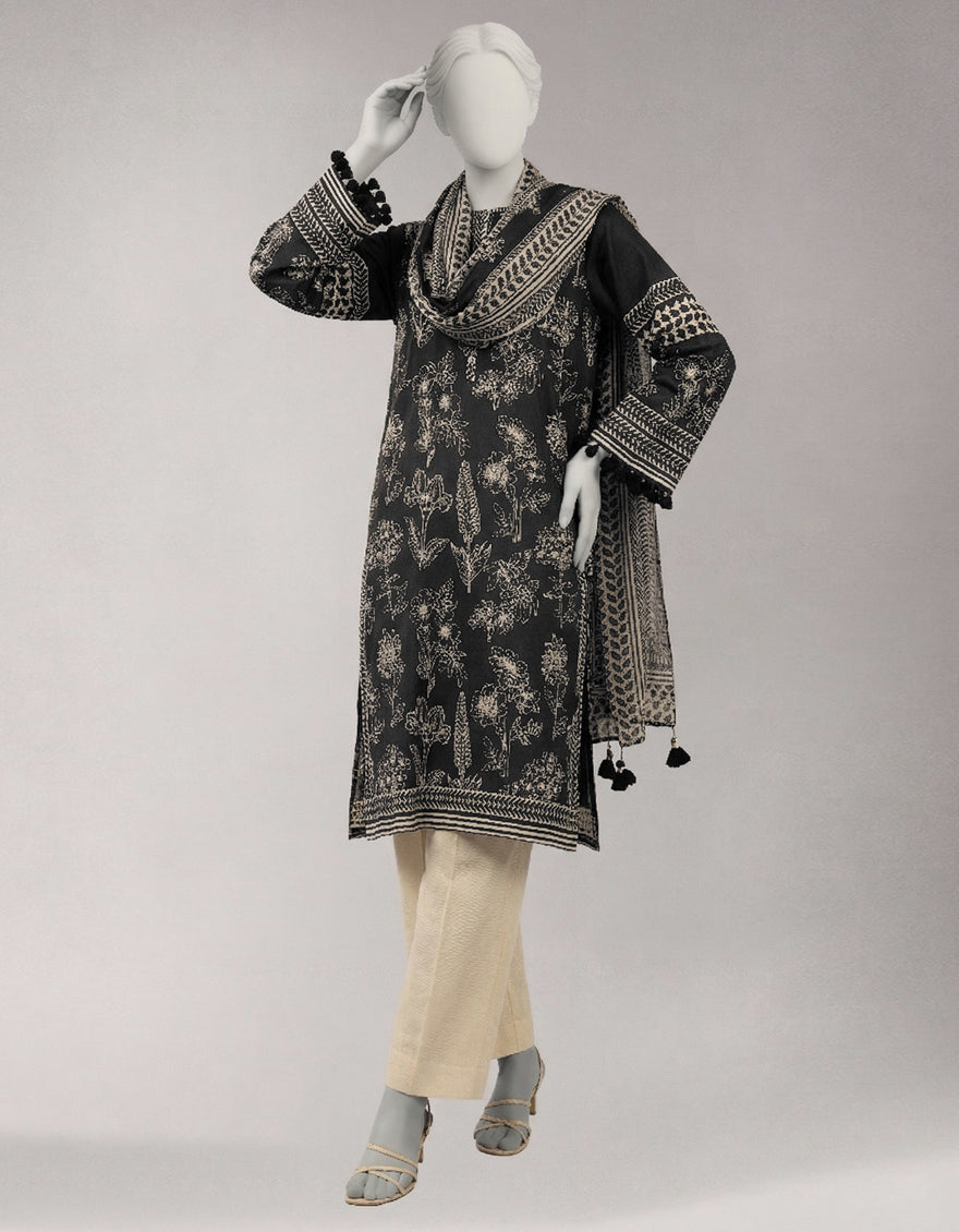 MULTICOLOR LAWN DIGITAL PRINTED UNSTITCHED 2PC