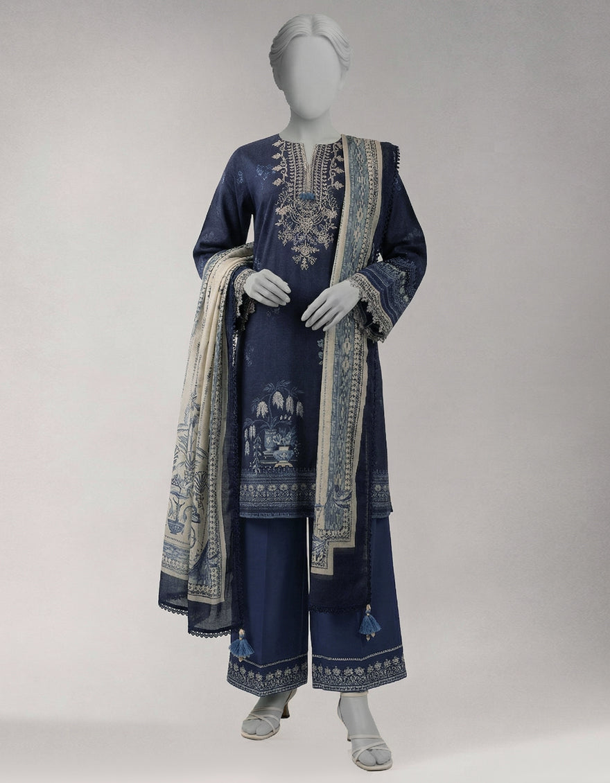 MULTICOLOR LAWN EMBROIDERED UNSTITCHED 2PC