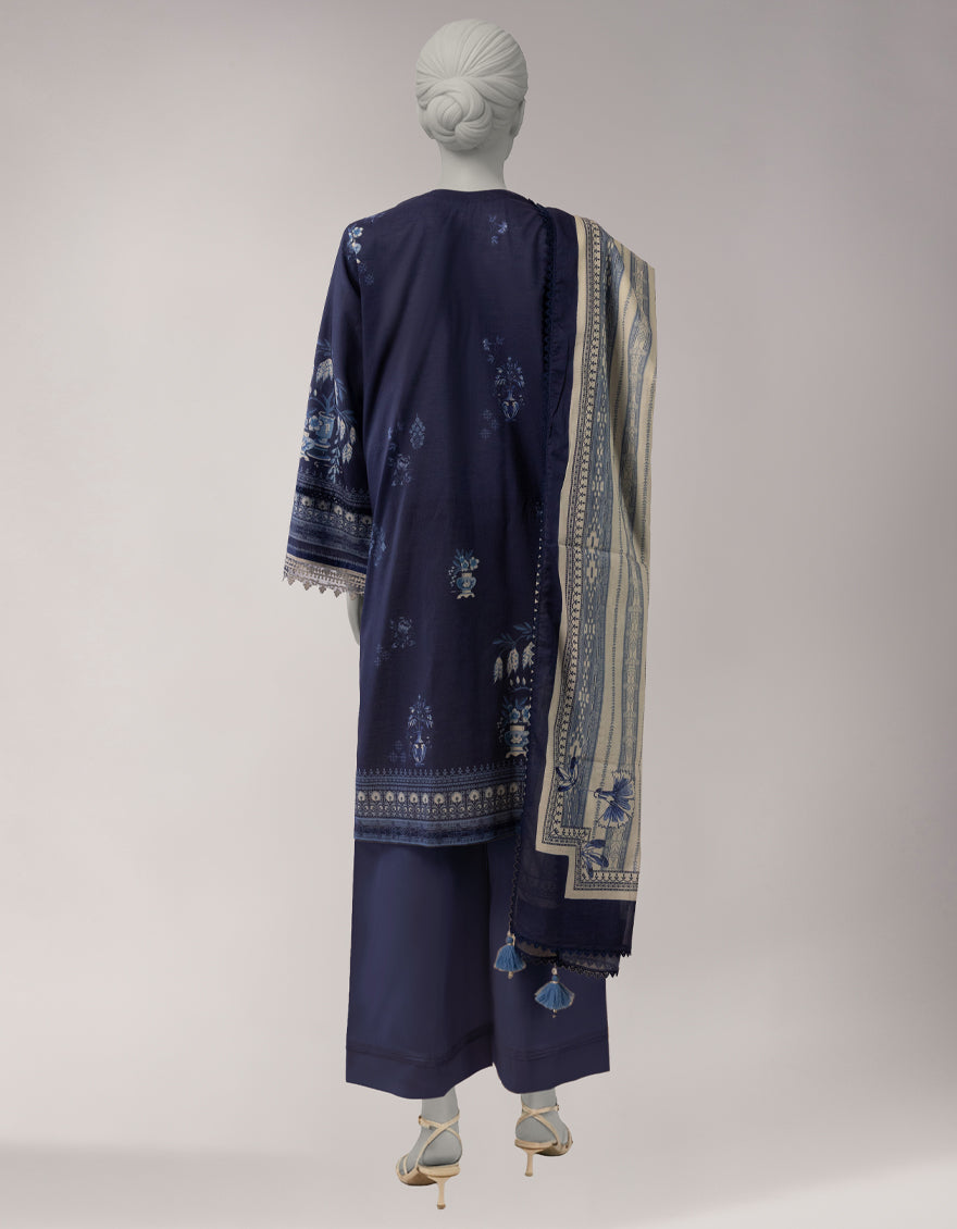MULTICOLOR LAWN EMBROIDERED UNSTITCHED 2PC