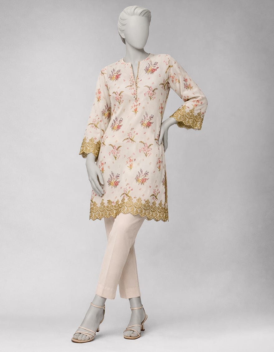 MULTICOLOR LAWN EMBROIDERED UNSTITCHED 2PC