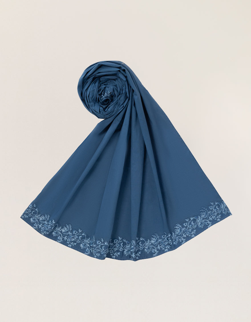 BLUE LAWN DYED DUPATTA