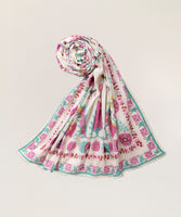 Off White Lawn Printed Dupatta