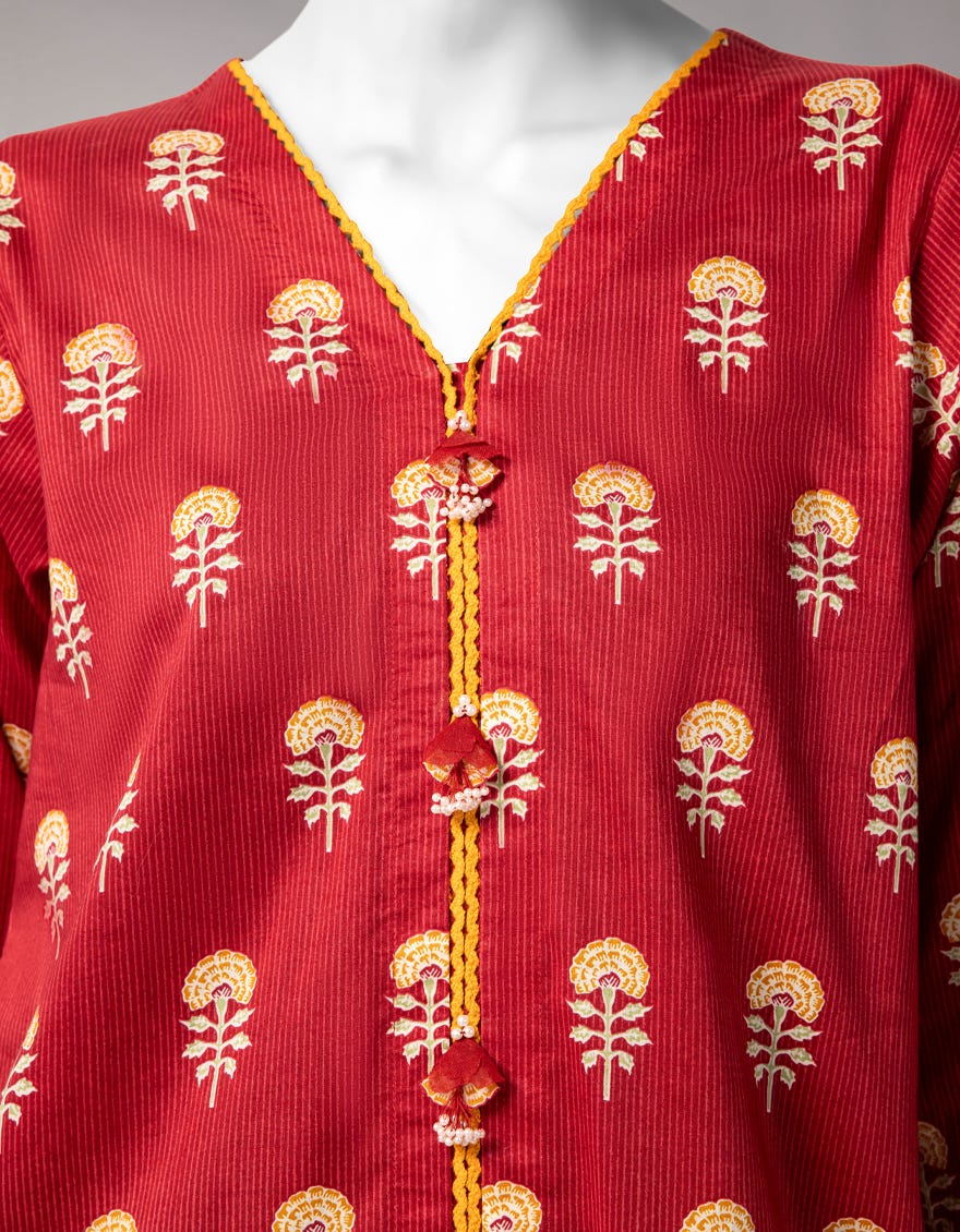 MULTICOLOR LAWN PRINTED UNSTITCHED 3PC