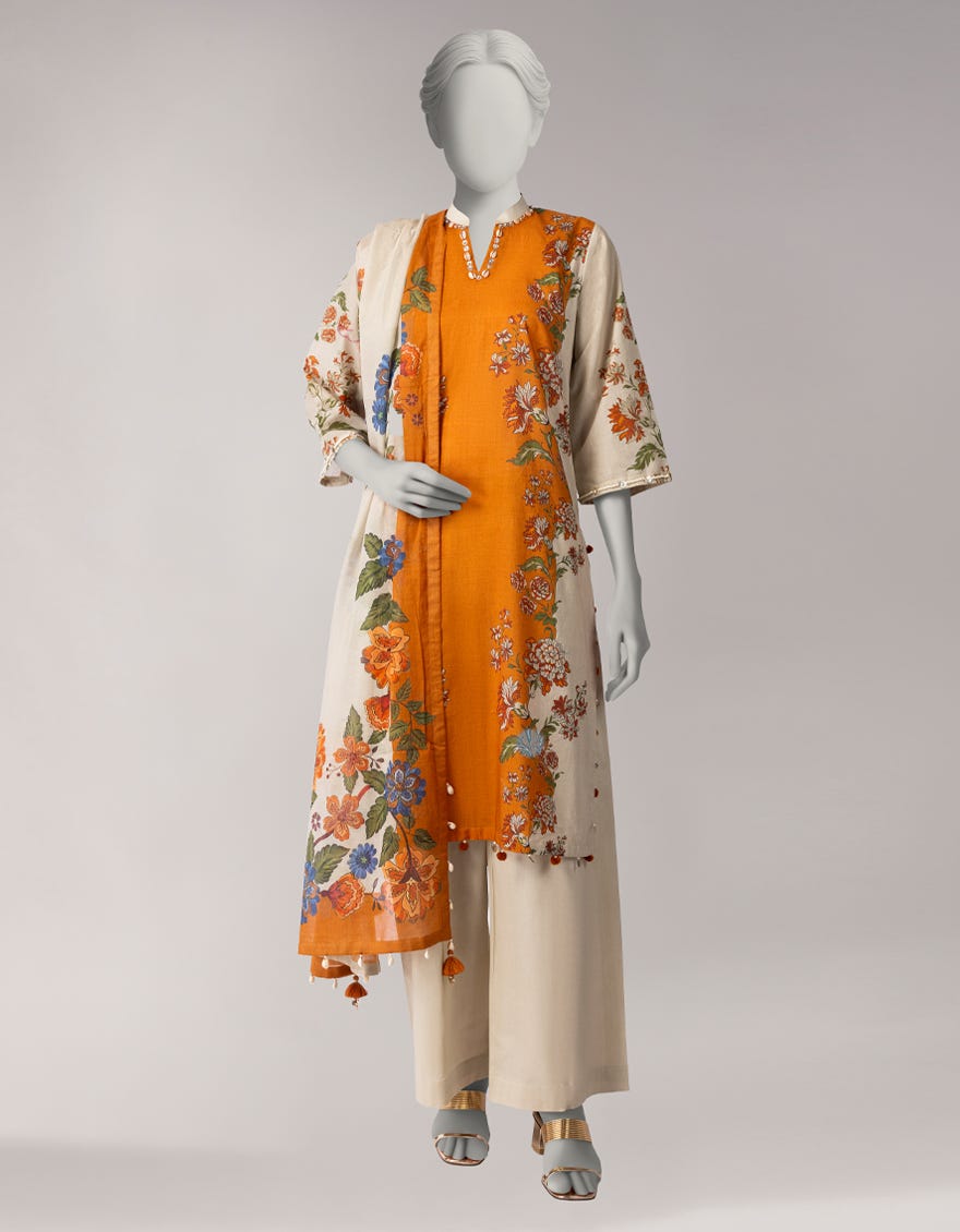 MULTICOLOR LAWN PRINTED UNSTITCHED 3PC