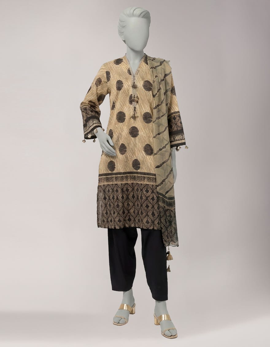 MULTICOLOR LAWN DIGITAL PRINTED UNSTITCHED 3PC