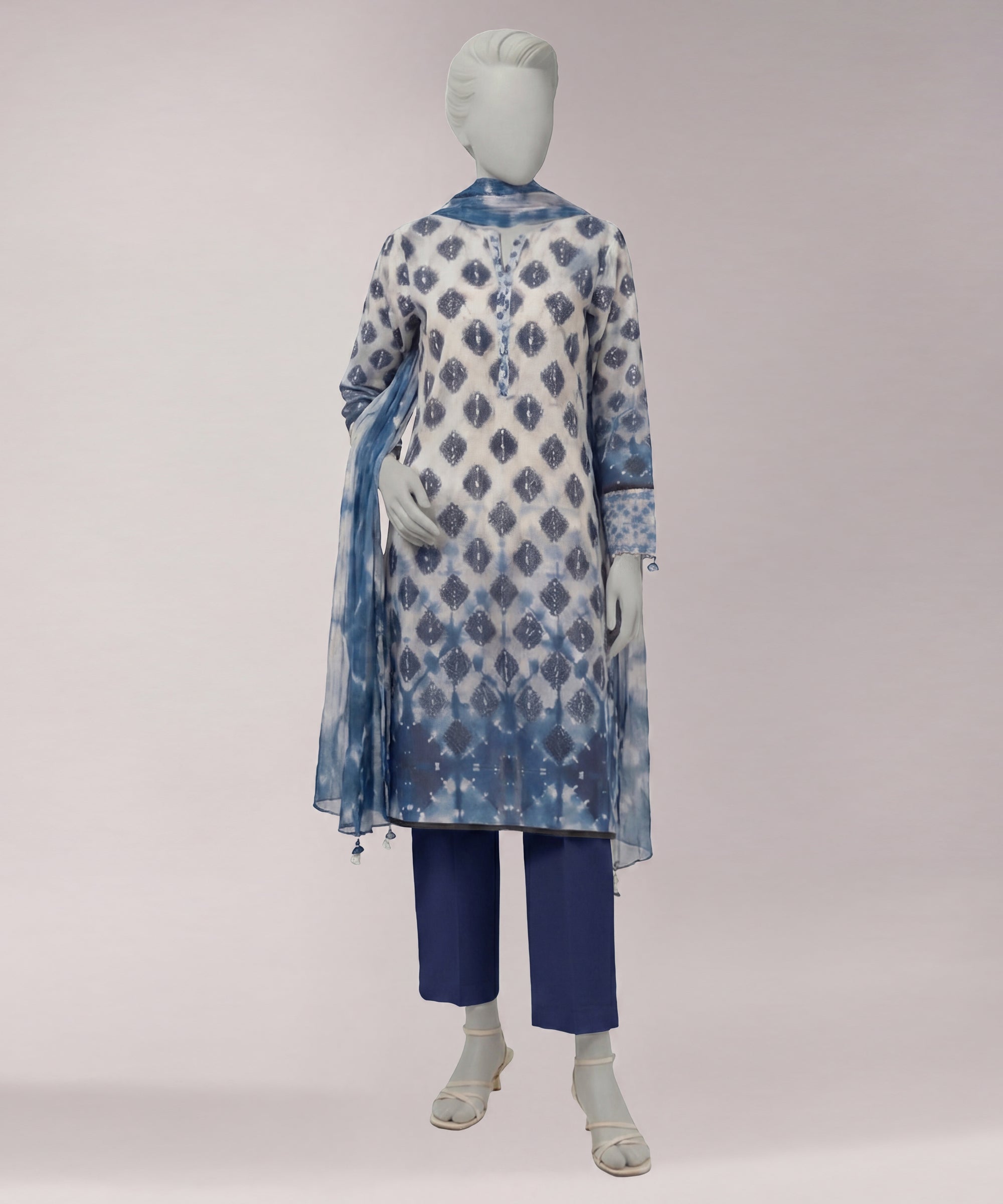 MULTICOLOR LAWN DIGITAL PRINTED UNSTITCHED 3PC