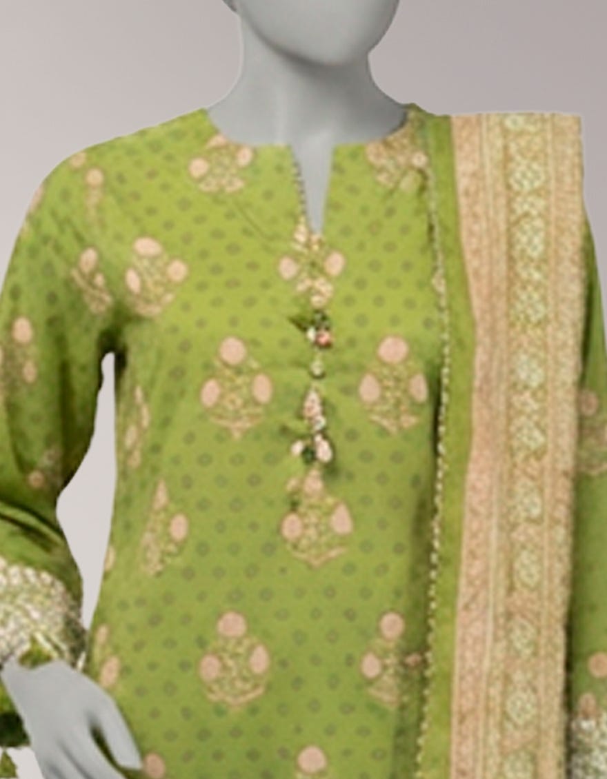 MULTICOLOR LAWN EMBROIDERED UNSTITCHED 3PC