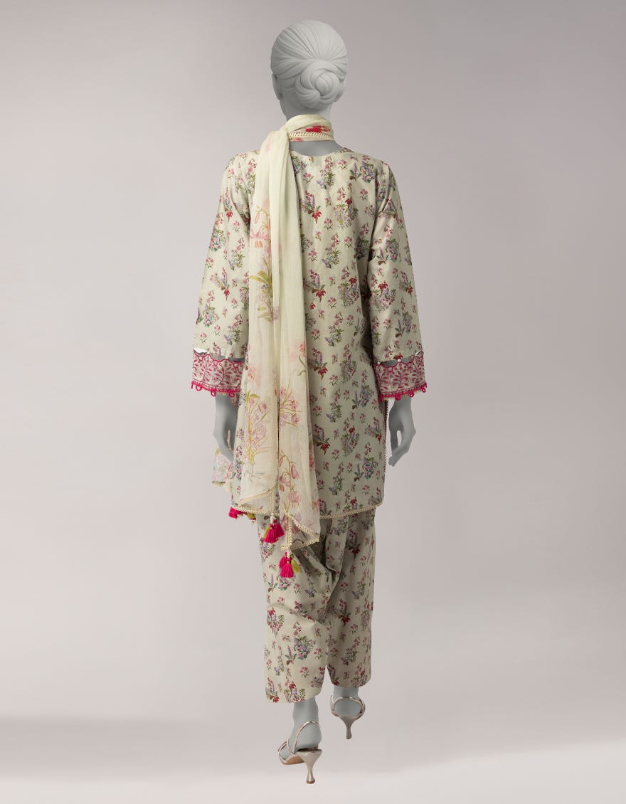 GREEN LAWN EMBROIDERED UNSTITCHED 3PC