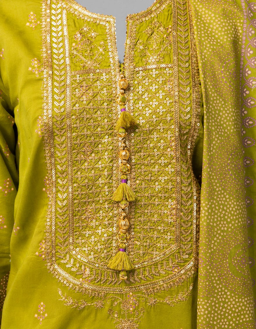 MULTICOLOR LAWN EMBROIDERED UNSTITCHED 3PC