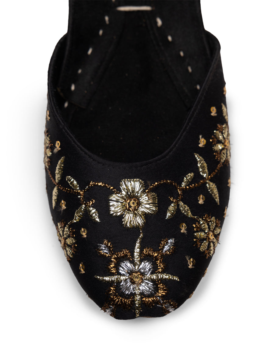 Black Suede Khussa