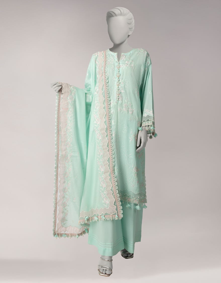 GREEN LAWN EMBROIDERED UNSTITCHED 3PC