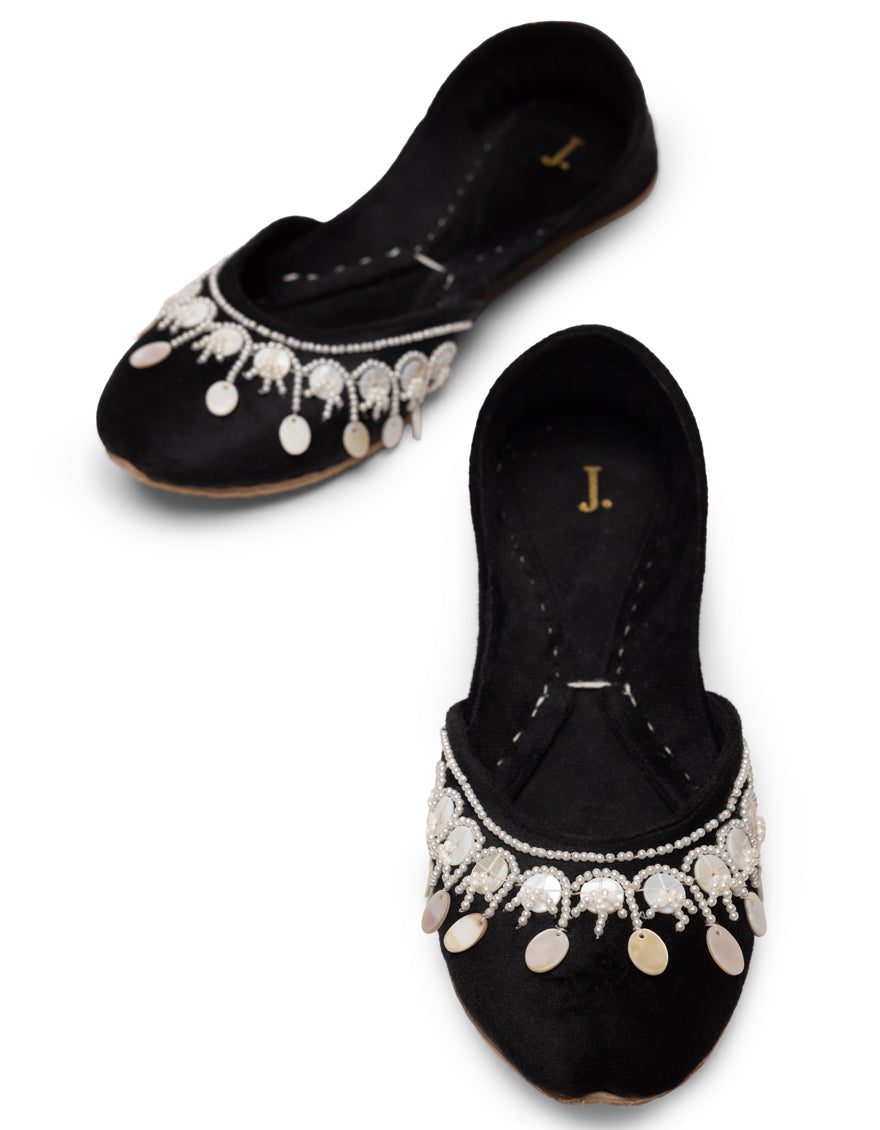 Black Suede Khussa
