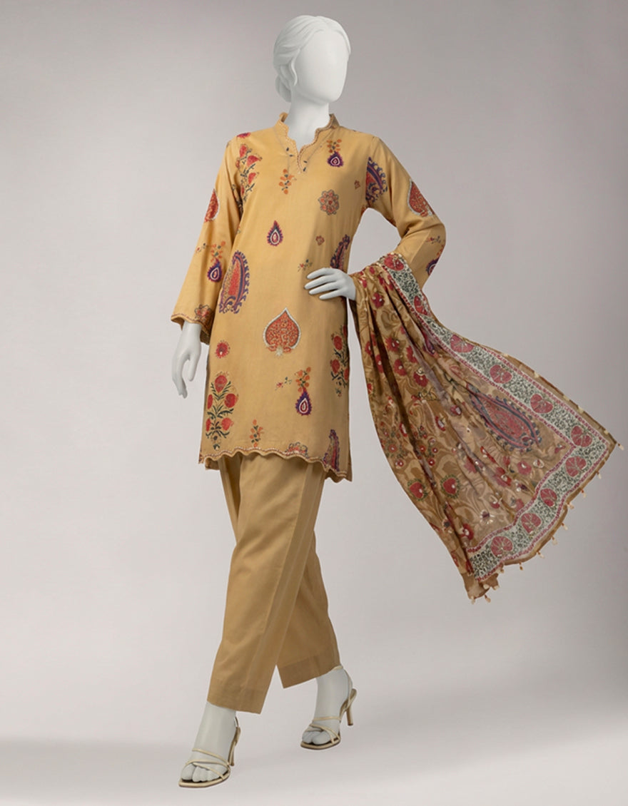 MULTICOLOR LAWN PRINTED UNSTITCHED 3PC