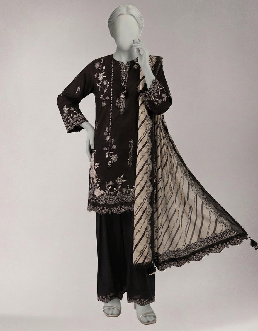 MULTICOLOR LAWN PRINTED UNSTITCHED 3PC