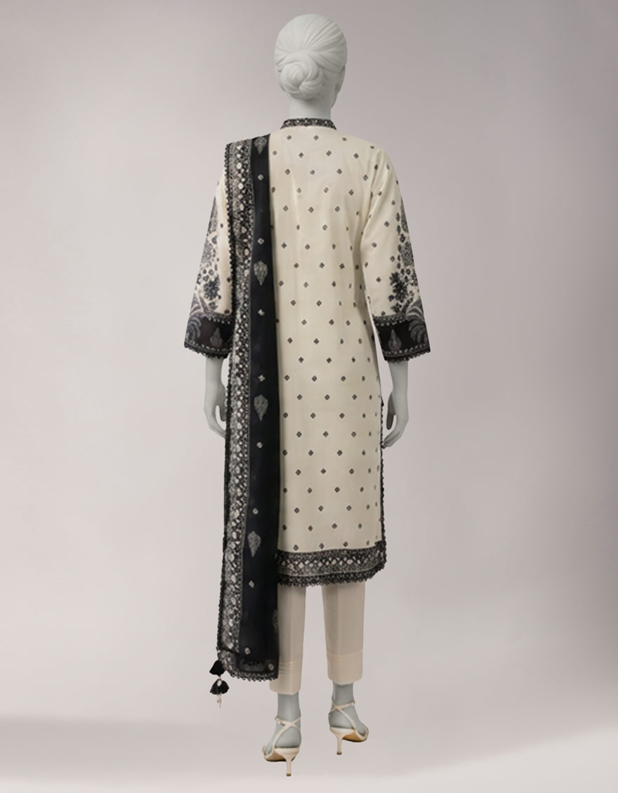 MULTICOLOR LAWN PRINTED UNSTITCHED 3PC