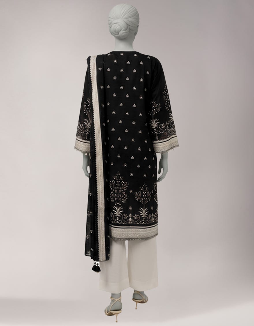 MULTICOLOR LAWN PRINTED UNSTITCHED 3PC