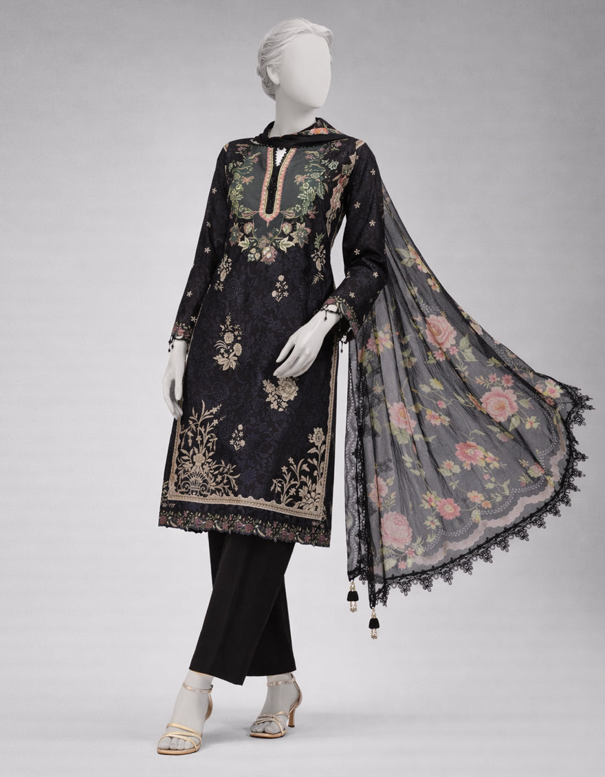 MULTICOLOR LAWN DIGITAL PRINTED UNSTITCHED 3PC