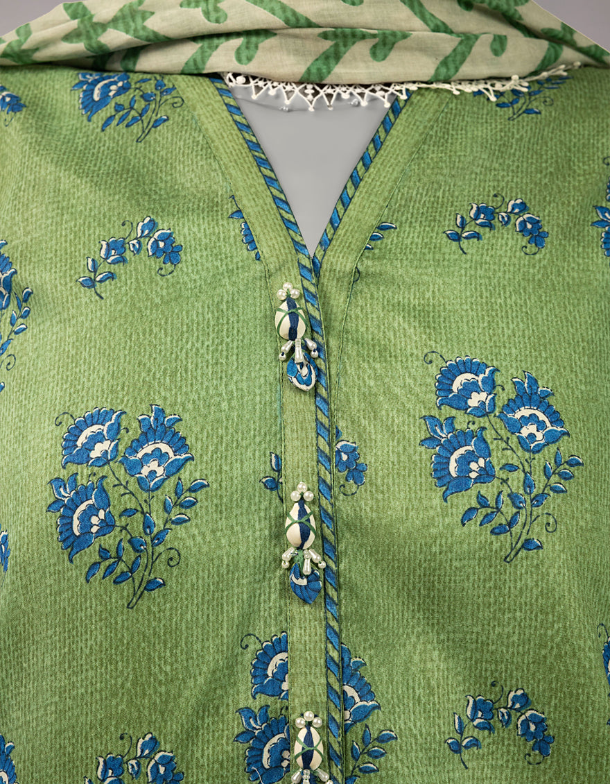 MULTICOLOR LAWN PRINTED UNSTITCHED 3PC