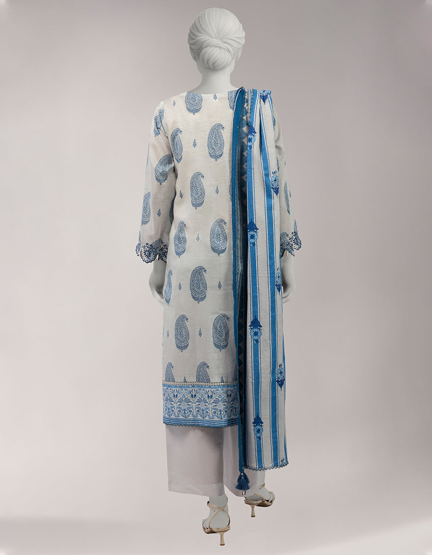 MULTICOLOR LAWN EMBROIDERED UNSTITCHED 3PC