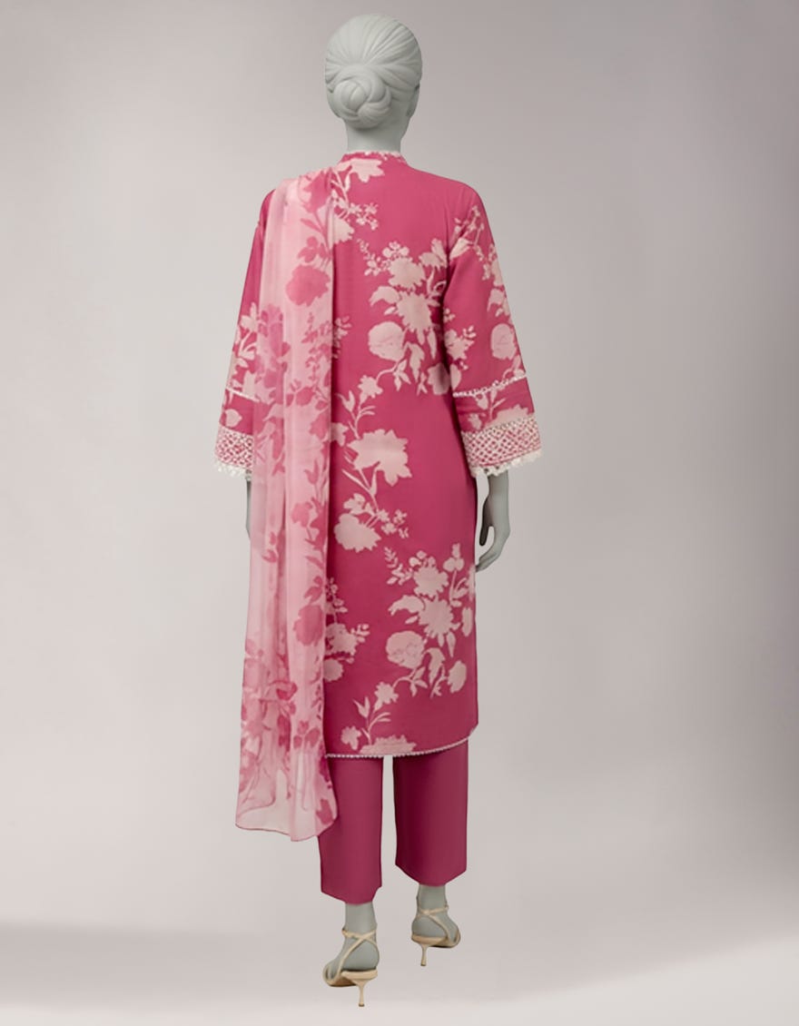 MULTICOLOR LAWN EMBROIDERED UNSTITCHED 3PC