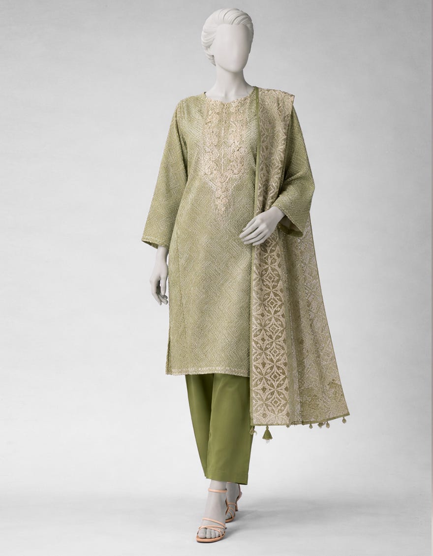 MULTICOLOR LAWN EMBROIDERED UNSTITCHED 3PC