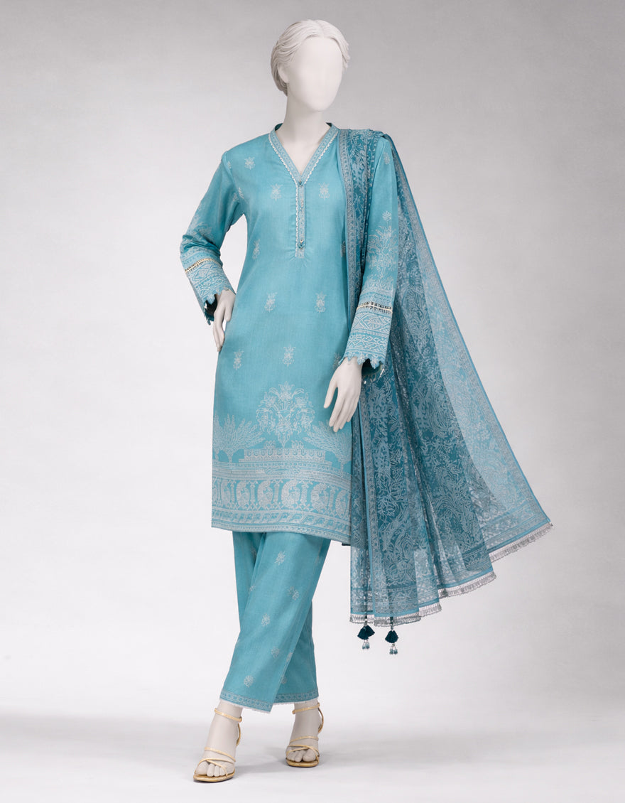 GREEN LAWN EMBROIDERED UNSTITCHED 3PC