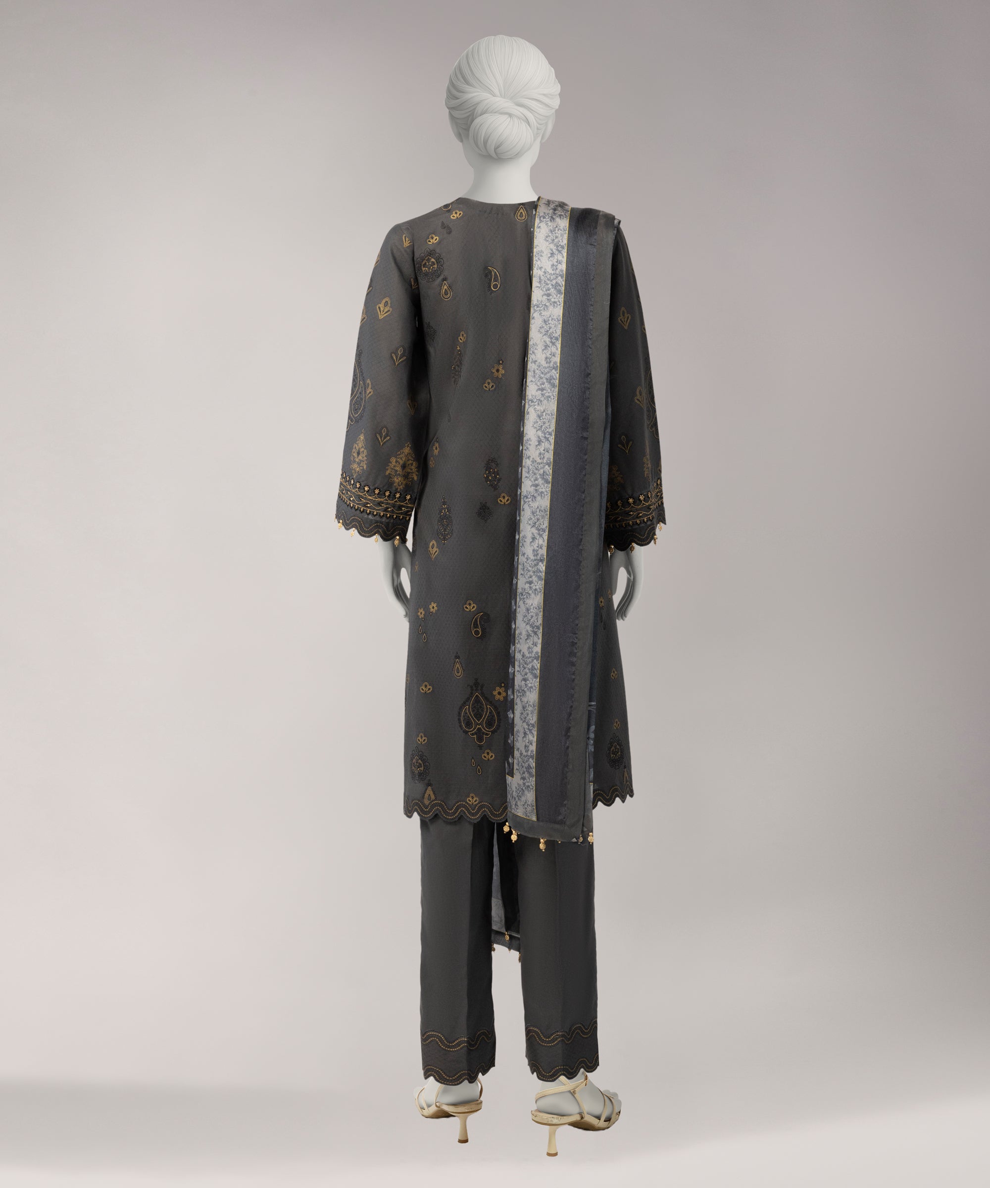 MULTICOLOR LAWN EMBROIDERED UNSTITCHED 3PC