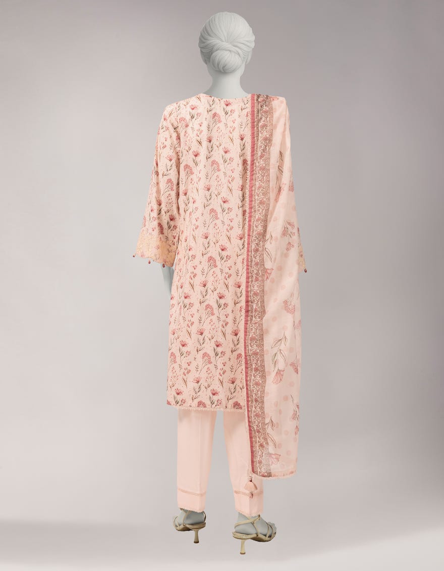 MULTICOLOR LAWN EMBROIDERED UNSTITCHED 3PC