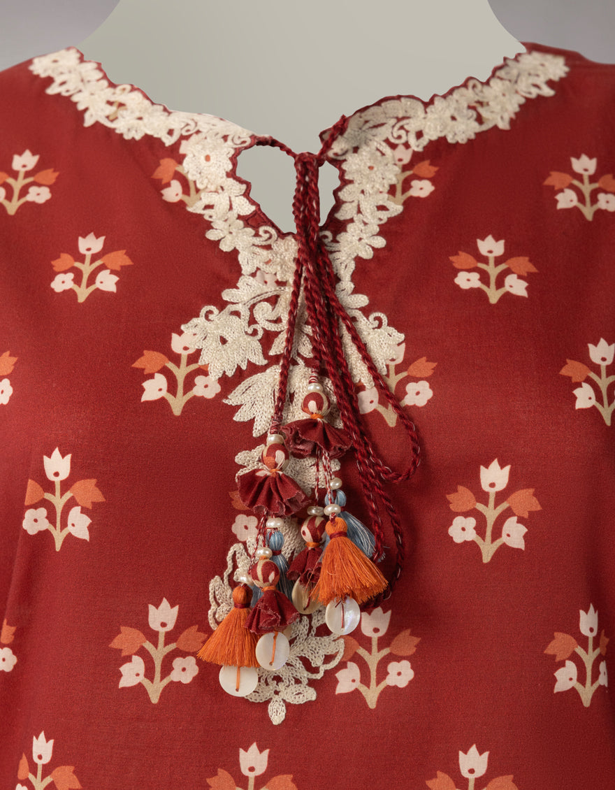 MULTICOLOR LAWN EMBROIDERED UNSTITCHED 3PC