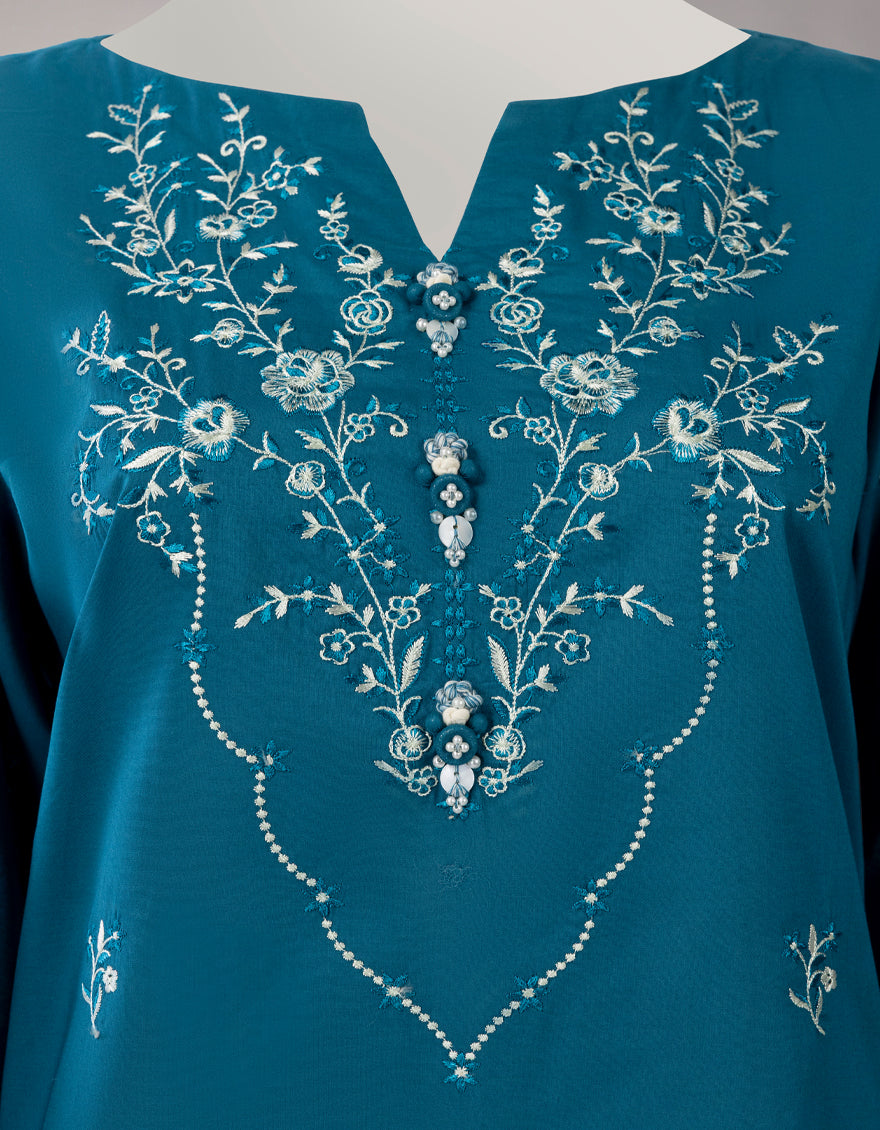 TEAL LAWN EMBROIDERED UNSTITCHED 3PC