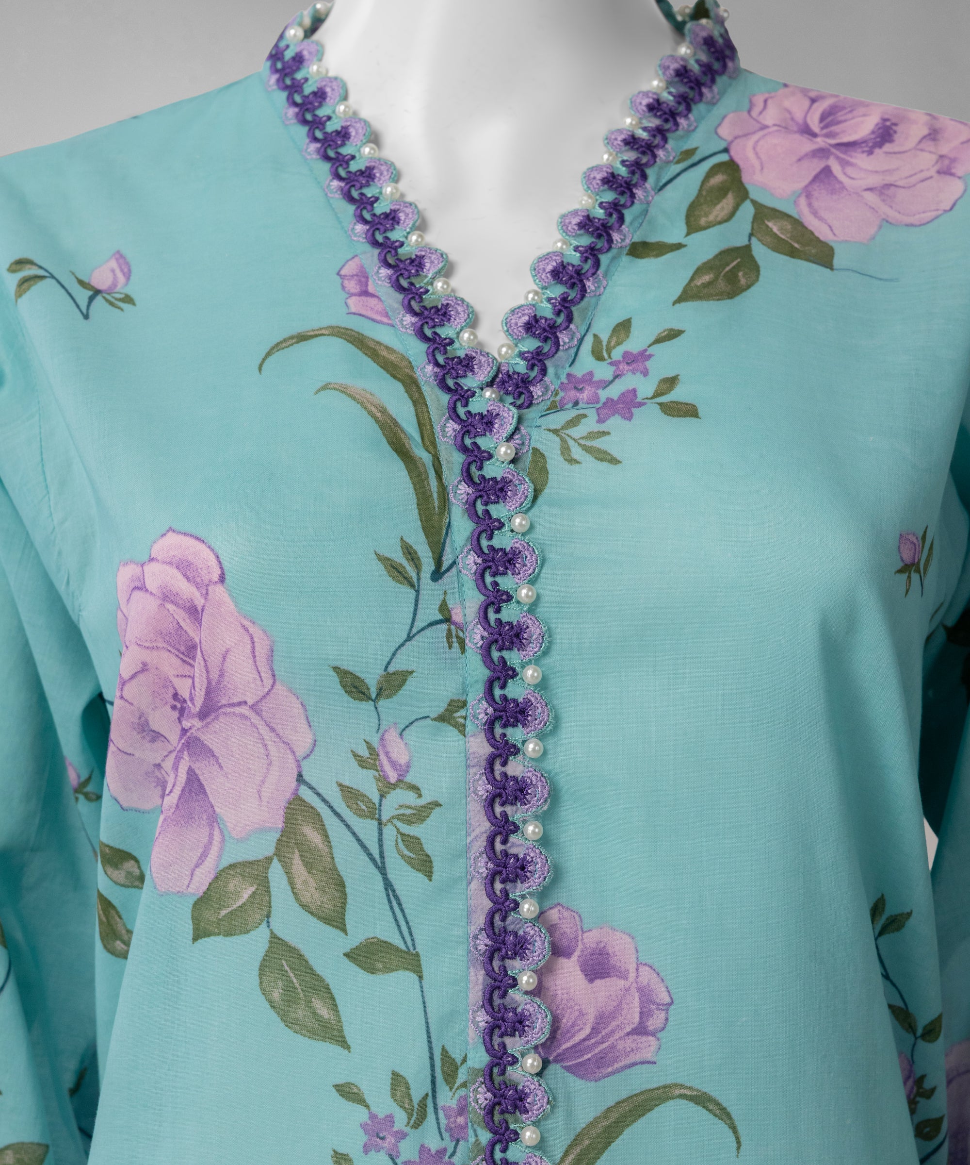 Multicolor Lawn Embroidered Unstitched 3Pc