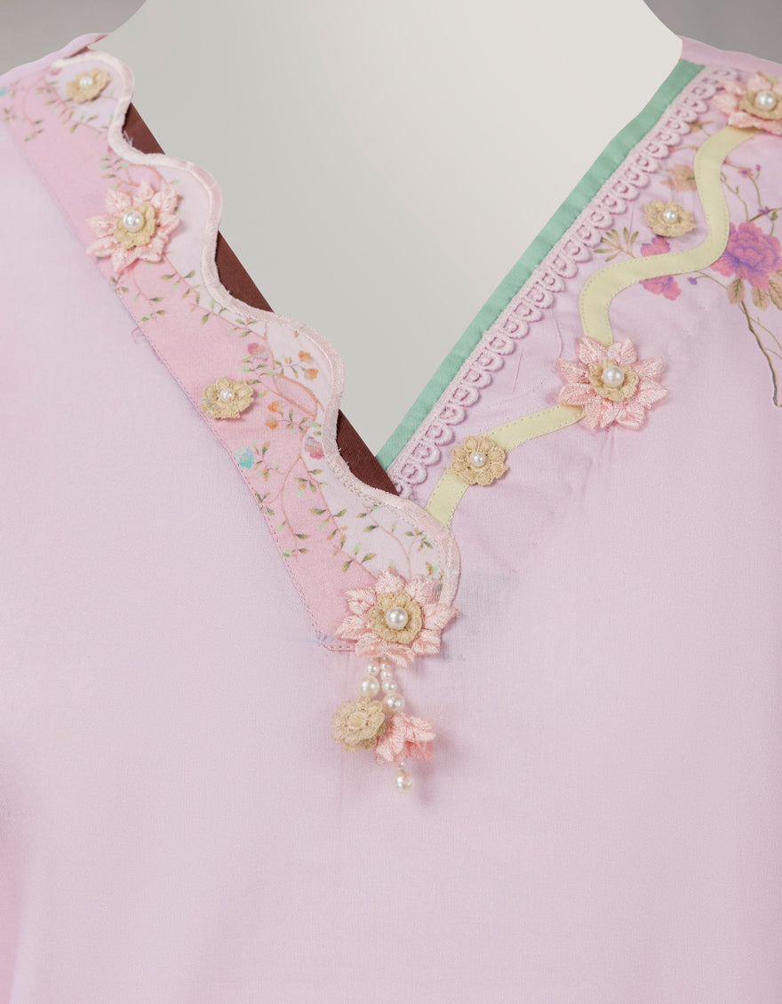 MULTICOLOR VISCOSE DIGITAL PRINTED UNSTITCHED 3PC