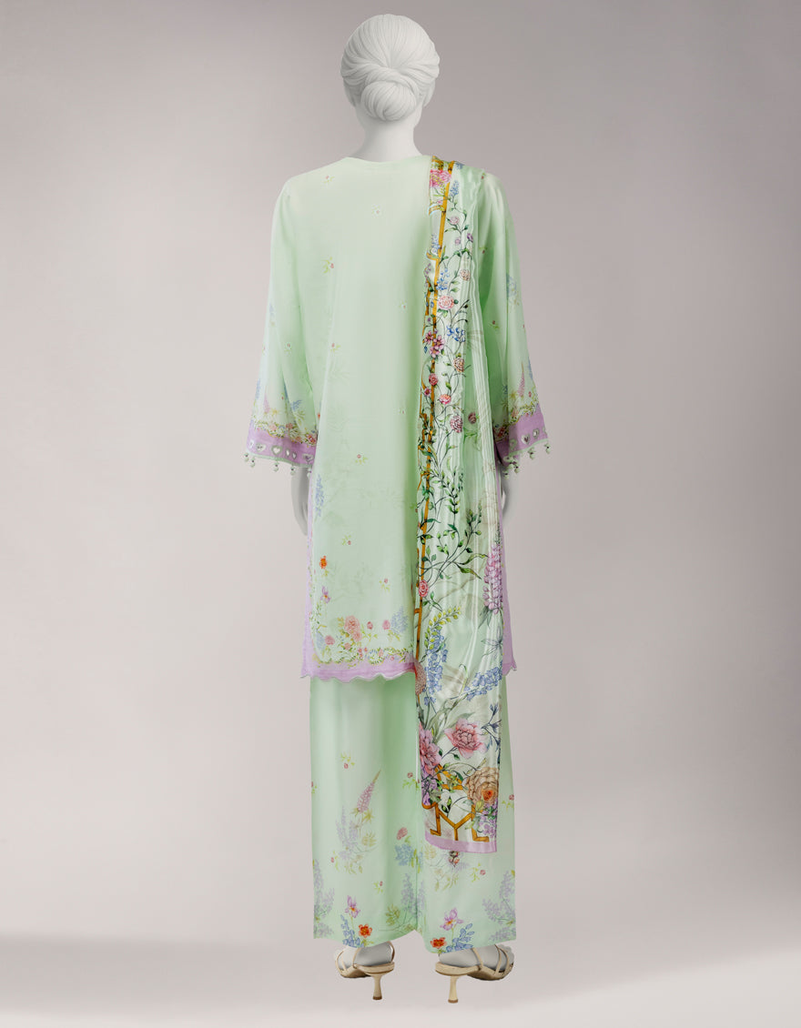 MULTICOLOR VISCOSE DIGITAL PRINTED UNSTITCHED 3PC