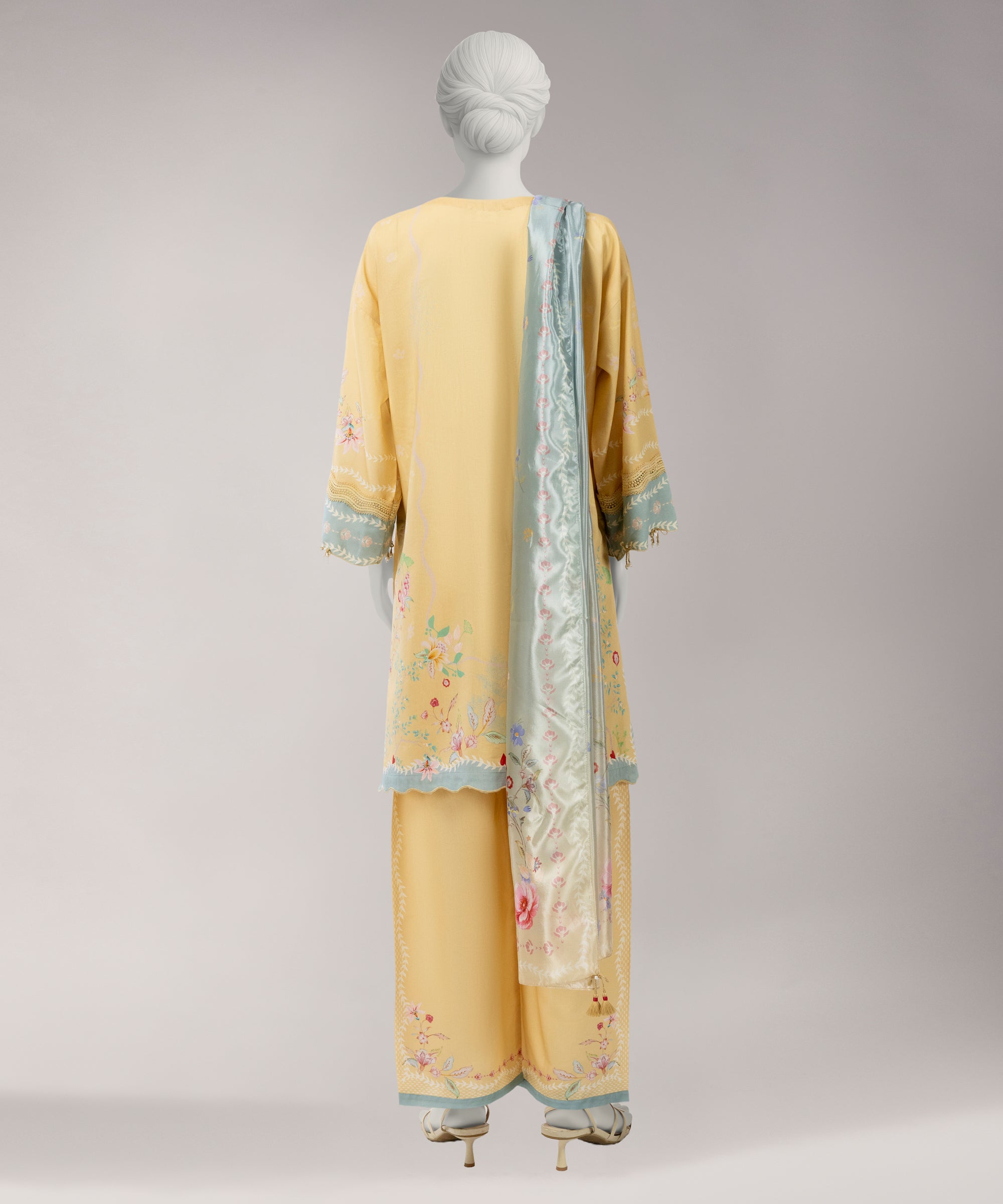 MULTICOLOR VISCOSE DIGITAL PRINTED UNSTITCHED 3PC